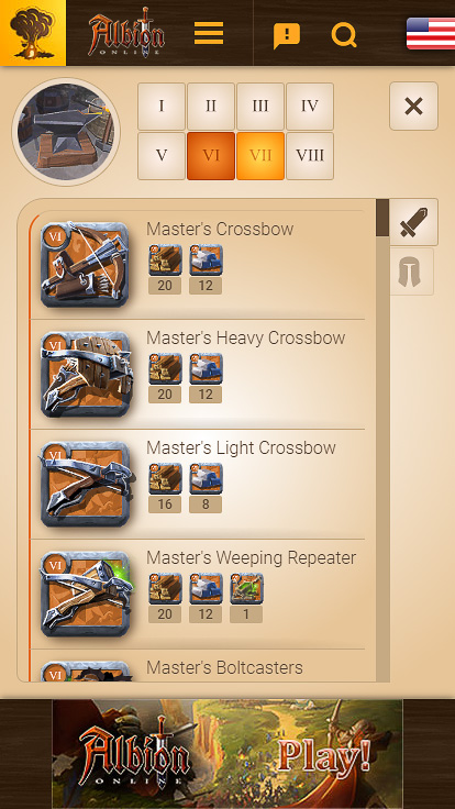 Mobile - Items / Warrior